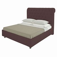 кровать подростковая с каретной стяжкой 140х200 коричневая sweet dreams в Кургане