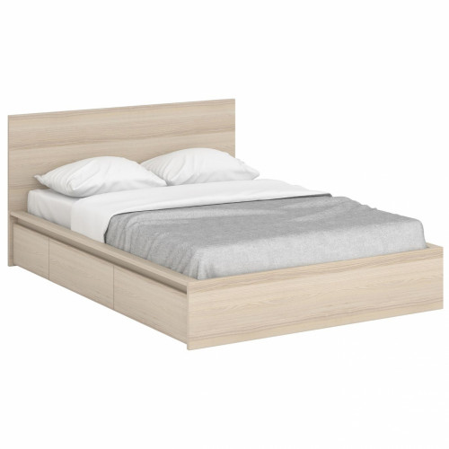 кровать деревянная двуспальная 160х200 белая unit pink в Кургане