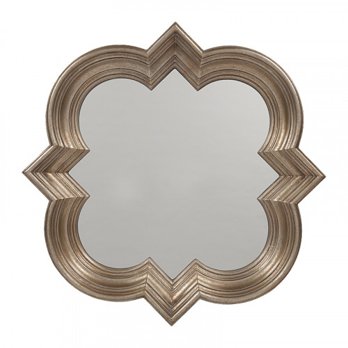 зеркало настенное в фигурной раме коричневое goldie в Кургане