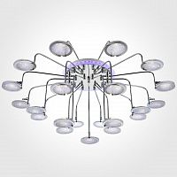 потолочная люстра eurosvet spider 80109/21 хром/синяя+фиолетовая хром в Кургане