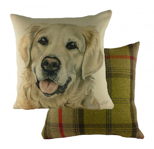 подушка с принтом waggydogs golden retriever в Кургане