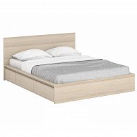 кровать деревянная двуспальная 160х200 розовая unit light white в Кургане