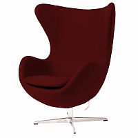 кресло egg chair бордовое с вкраплениями в Кургане