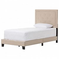кровать paris linen upholstered beige 120х200 в Кургане