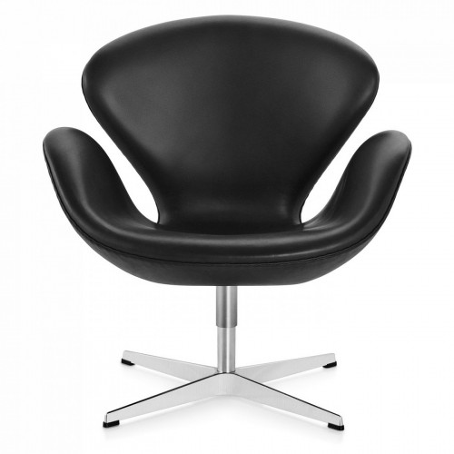 кресло swan chair кожа черное в Кургане