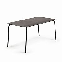 tramp table 160x80 черный, черный полицемент от la forma (ex julia grup) в Кургане