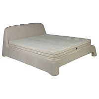 кровать двуспальная 160х200 бежевая из велюра nip в Кургане