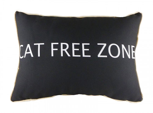 подушка с надписью cat free zone в Кургане