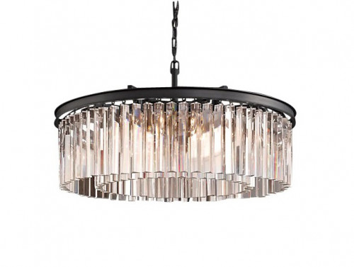 люстра prism black 50 черная, прозрачное стеко в Кургане
