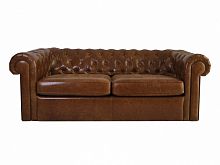 диван chesterfield прямой коричневый в Кургане
