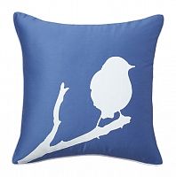подушка с птичкой lone bird diamond-blue в Кургане