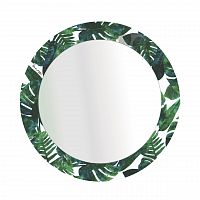 зеркало круглое в раме с принтом tropic в Кургане
