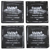 подставки под стакан квадратные сланец (набор шт) comptoir de famille в Кургане