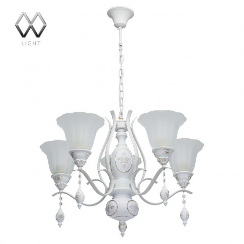 подвесная люстра mw-light версаче 639011505 белая в Кургане
