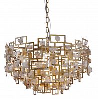 подвесная люстра crystal lux diego sp9 d600 gold в Кургане