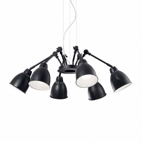 подвесная люстра ideal lux newton sp6 nero в Кургане