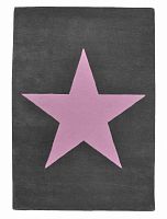 ковер wool star темно-серый-розовый в Кургане