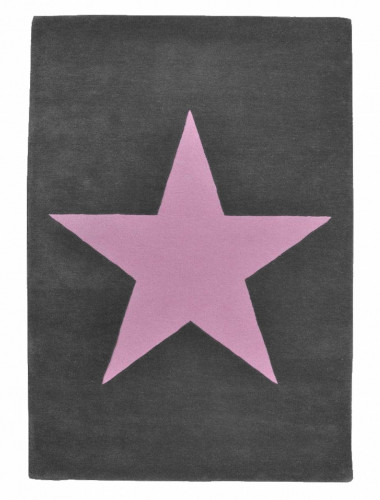 ковер wool star темно-серый-розовый в Кургане