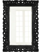 зеркало прямоугольное настенное черное гэрри gloss black в Кургане