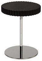 стол журнальный onduline 1 - ash wengé stained chromed metal 180392 черный в Кургане