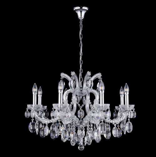 подвесная люстра crystal lux hollywood sp8 chrome в Кургане
