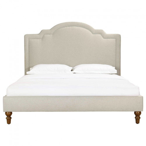 кровать двуспальная 120х200 бежевая cassis upholstered в Кургане