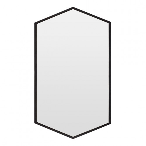зеркало шестиугольное черное hexagon в Кургане
