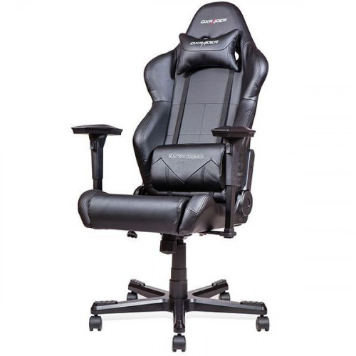 кресло геймерское dxracer racing черно-серое в Кургане