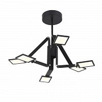 подвесная светодиодная люстра st luce teocoli sl841.402.06 черная в Кургане