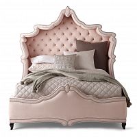 кровать двуспальная 180х200 розовая с каретной стяжкой imperial в Кургане