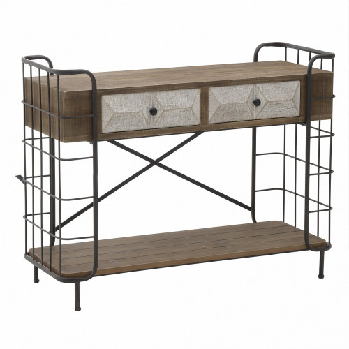 консоль met wood коричневая в Кургане