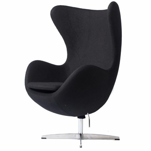 кресло egg chair кашемир черное в Кургане