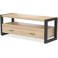 тумба под tv neo loft с двумя ящиками светло-коричневая в Кургане