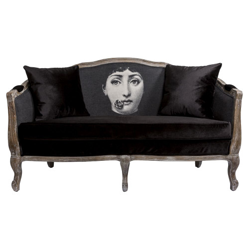диван «комплимент» fornasetti прямой черный в Кургане