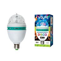 светодиодный светильник-проектор (09839) volpe disko uli-q301 03w/rgb/e27 white в Кургане