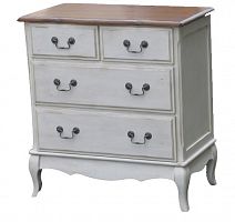 комод квадратный mobilier de maison белый, коричневый в Кургане