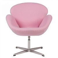 кресло swan chair светло-розовое в Кургане
