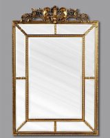 зеркало прямоугольное настенное золото ланкастер antique gold в Кургане