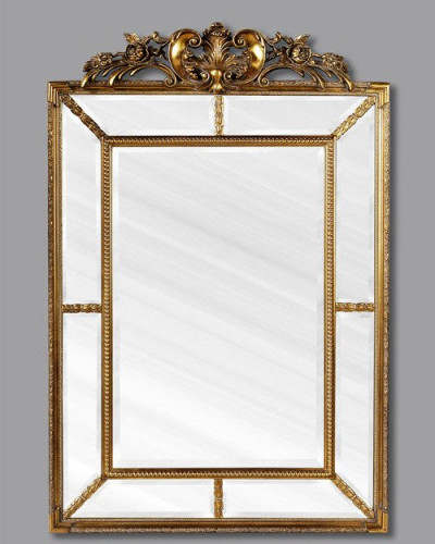 зеркало прямоугольное настенное золото ланкастер antique gold в Кургане