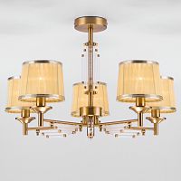 потолочная люстра eurosvet amalfi 60081/5 золотая бронза в Кургане