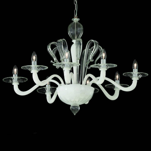 подвесная люстра ideal lux sogno sp8 bianco в Кургане
