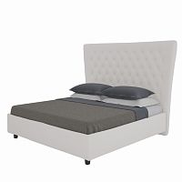 кровать двуспальная 180х200 бежевая из велюра quicksand в Кургане