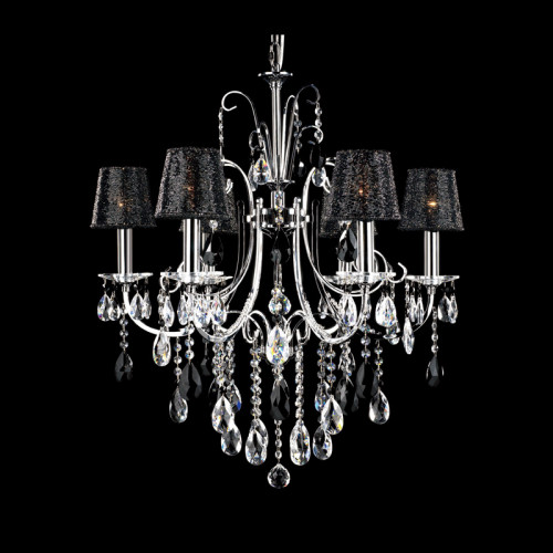 люстра md92721-6a от illuminati прозрачная/черная/ хром в Кургане