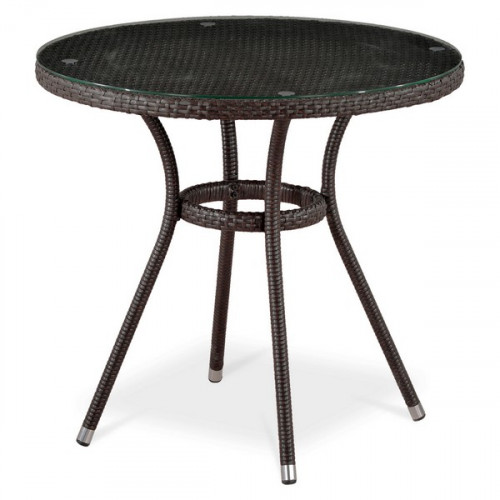 стол из иск. ротанга t283ant-w51-d80 brown в Кургане