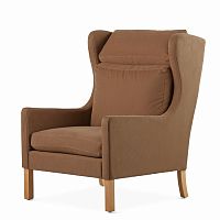 кресло wingback коричневый в Кургане