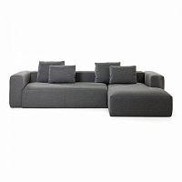 диван blok sofa 3 правый угол темно-серый от la forma (ex julia grup) в Кургане