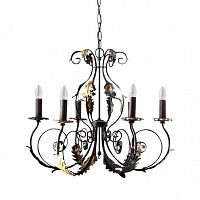люстра 4962/6_v0580 от mm lampadari коричневая в Кургане