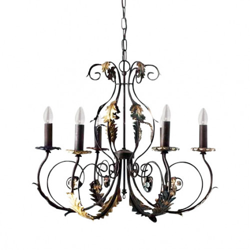 люстра 4962/6_v0580 от mm lampadari коричневая в Кургане