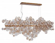 подвесной светильник crystal lux deseo sp15 l1400 gold в Кургане