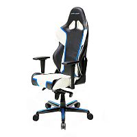 кресло геймерское dxracer racing черно-бело-синее в Кургане